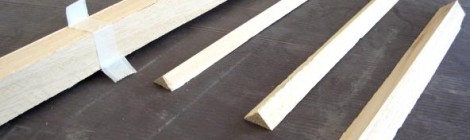 Smussi in legno per edilizia, carpenteria edile, profili triangolari